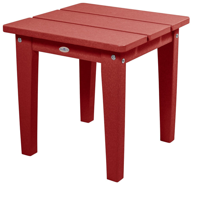 Cape Adirondack Small Side Table Table Bahia Verde Outdoors Boathouse Red