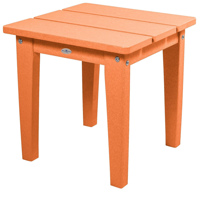 Cape Adirondack Small Side Table Table Bahia Verde Outdoors Citrus Orange
