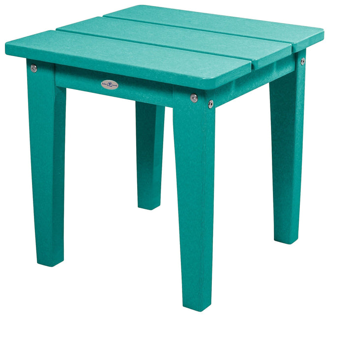 Cape Adirondack Small Side Table Table Bahia Verde Outdoors Seaglass Blue