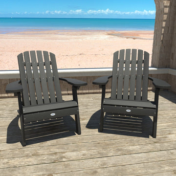 Cape Folding and Reclining Adirondack Chair (Set of 2) Kitted Set Bahia Verde Outdoors
