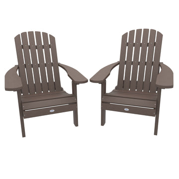 Cape Folding and Reclining Adirondack Chair (Set of 2) Kitted Set Bahia Verde Outdoors Mangrove Brown