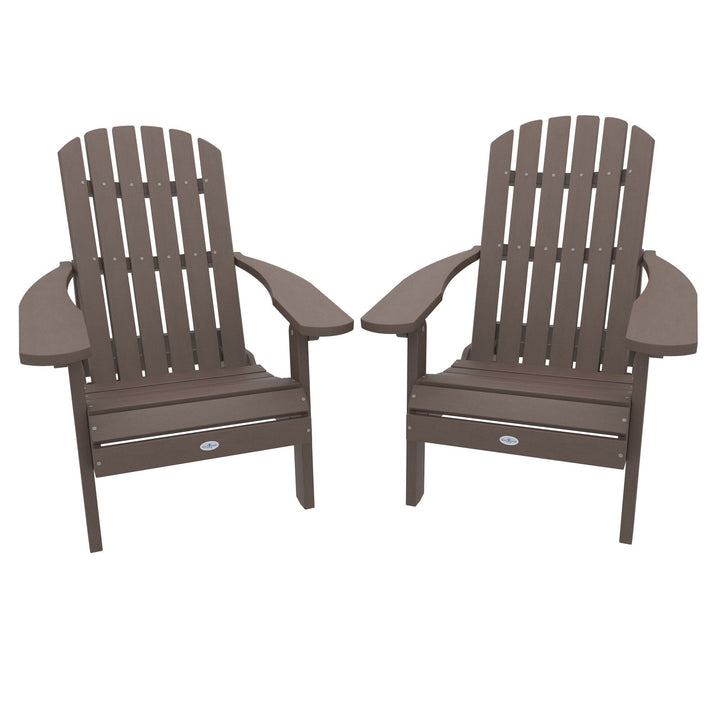 Cape Folding and Reclining Adirondack Chair (Set of 2) Kitted Set Bahia Verde Outdoors Mangrove Brown
