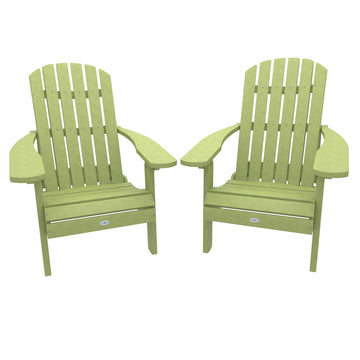 Cape Folding and Reclining Adirondack Chair (Set of 2) Kitted Set Bahia Verde Outdoors Palm Green