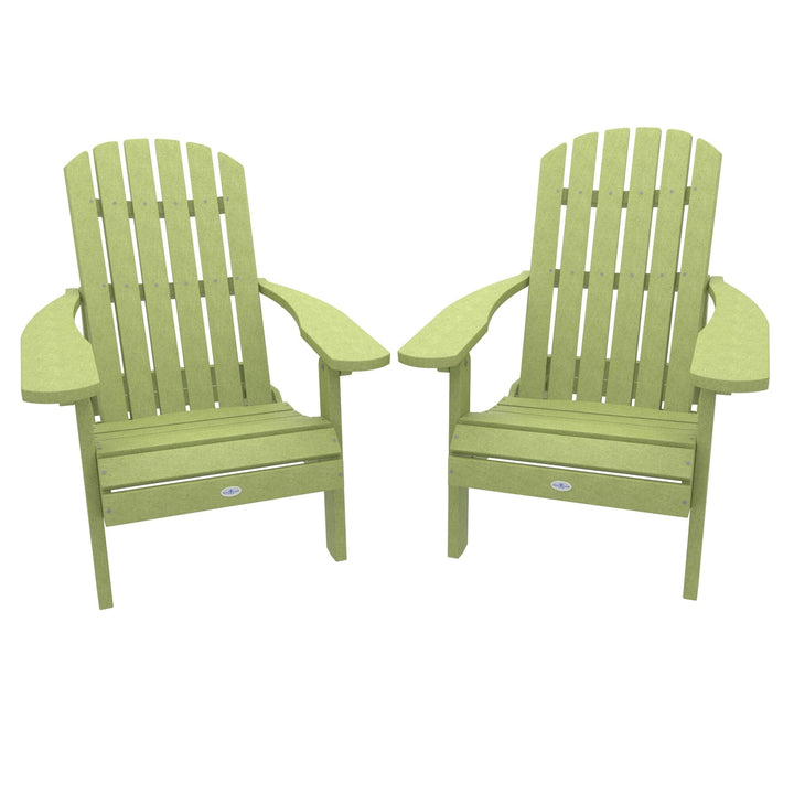 Cape Folding and Reclining Adirondack Chair (Set of 2) Kitted Set Bahia Verde Outdoors Palm Green