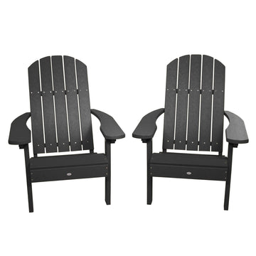 Cape Classic Adirondack Chair (Set of 2) Kitted Set Bahia Verde Outdoors Black Sand