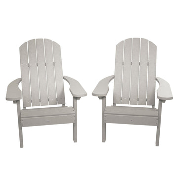 Cape Classic Adirondack Chair (Set of 2) Kitted Set Bahia Verde Outdoors Cove Gray