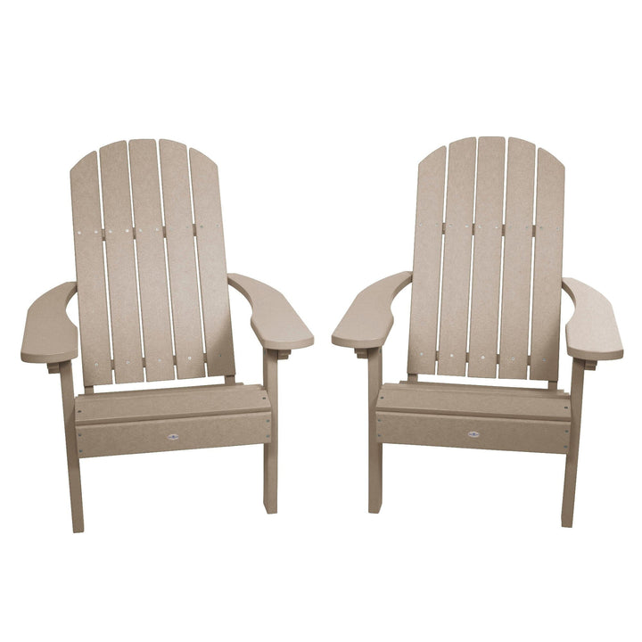 Cape Classic Adirondack Chair (Set of 2) Kitted Set Bahia Verde Outdoors Cabana Tan
