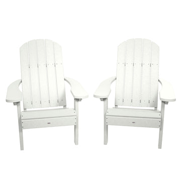 Cape Classic Adirondack Chair (Set of 2) Kitted Set Bahia Verde Outdoors Coconut White