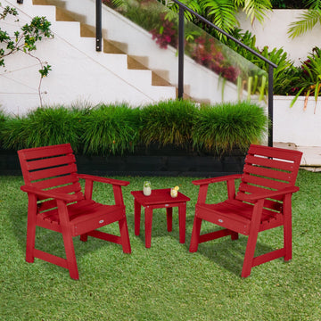 Two Riverside Garden Chairs and Side Table Set Kitted Set Bahia Verde Outdoors