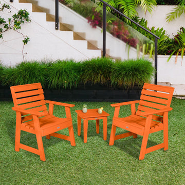 Two Riverside Garden Chairs and Side Table Set Kitted Set Bahia Verde Outdoors