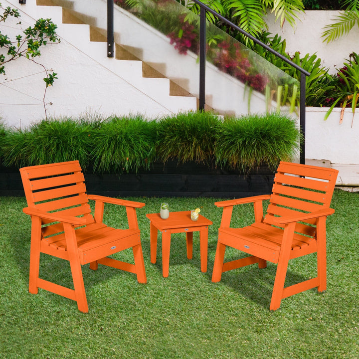 Two Riverside Garden Chairs and Side Table Set Kitted Set Bahia Verde Outdoors