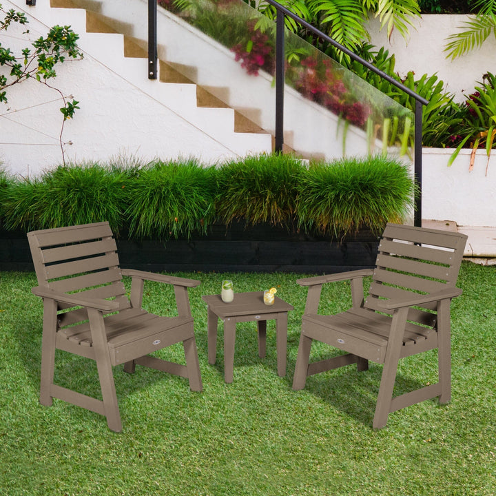 Two Riverside Garden Chairs and Side Table Set Kitted Set Bahia Verde Outdoors