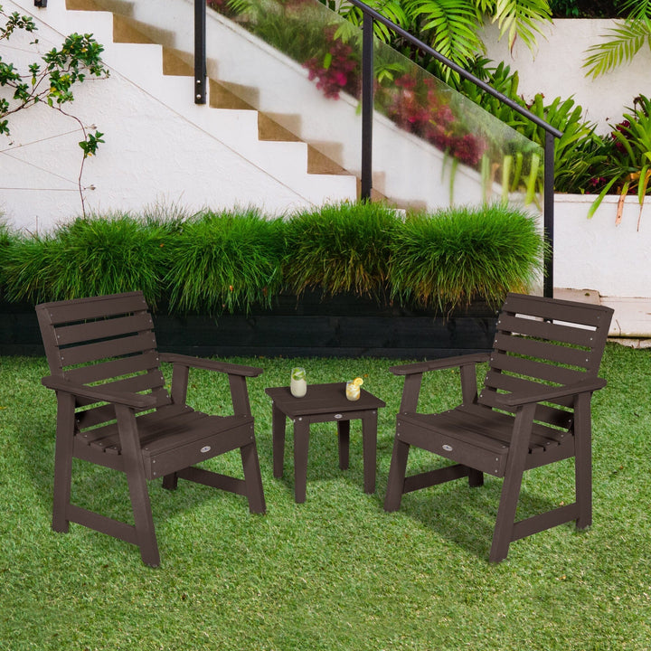 Two Riverside Garden Chairs and Side Table Set Kitted Set Bahia Verde Outdoors