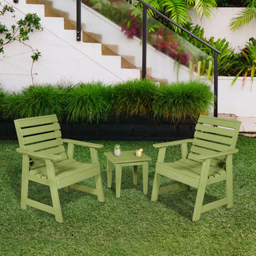 Two Riverside Garden Chairs and Side Table Set Kitted Set Bahia Verde Outdoors