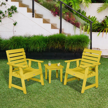 Two Riverside Garden Chairs and Side Table Set Kitted Set Bahia Verde Outdoors