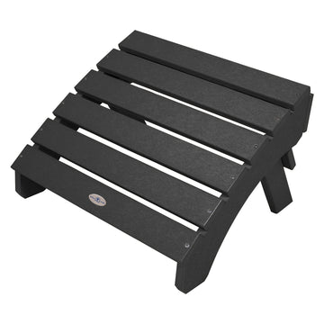 Cape Folding Adirondack Ottoman Ottoman Bahia Verde Outdoors Black Sand