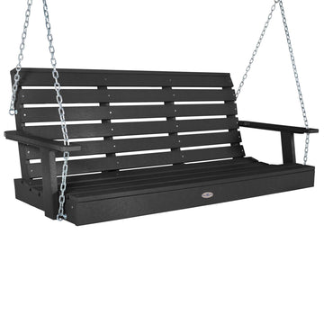 Riverside Porch Swing 5ft Swing Bahia Verde Outdoors Black Sand