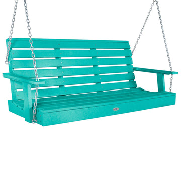 Riverside Porch Swing 5ft Swing Bahia Verde Outdoors Seaglass Blue