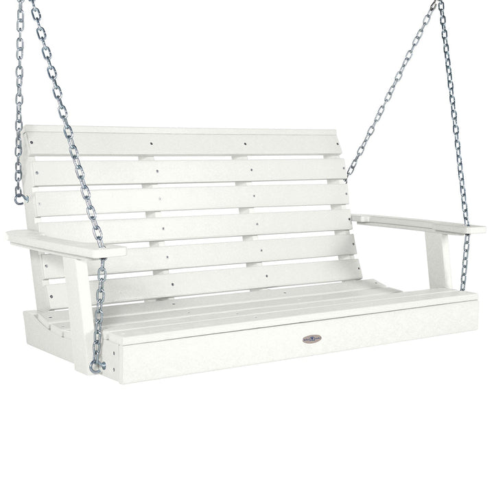 Riverside Porch Swing 4ft Swing Bahia Verde Outdoors Coconut White