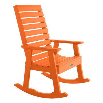 Riverside Rocking Chair Rocking Chair Bahia Verde Outdoors Citrus Orange