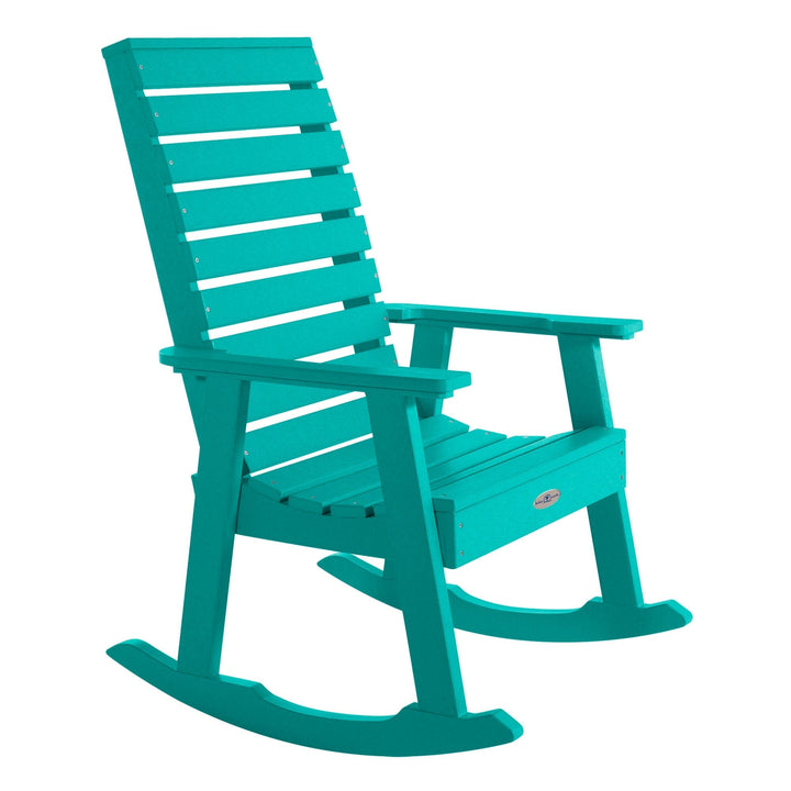 Riverside Rocking Chair Rocking Chair Bahia Verde Outdoors Seaglass Blue