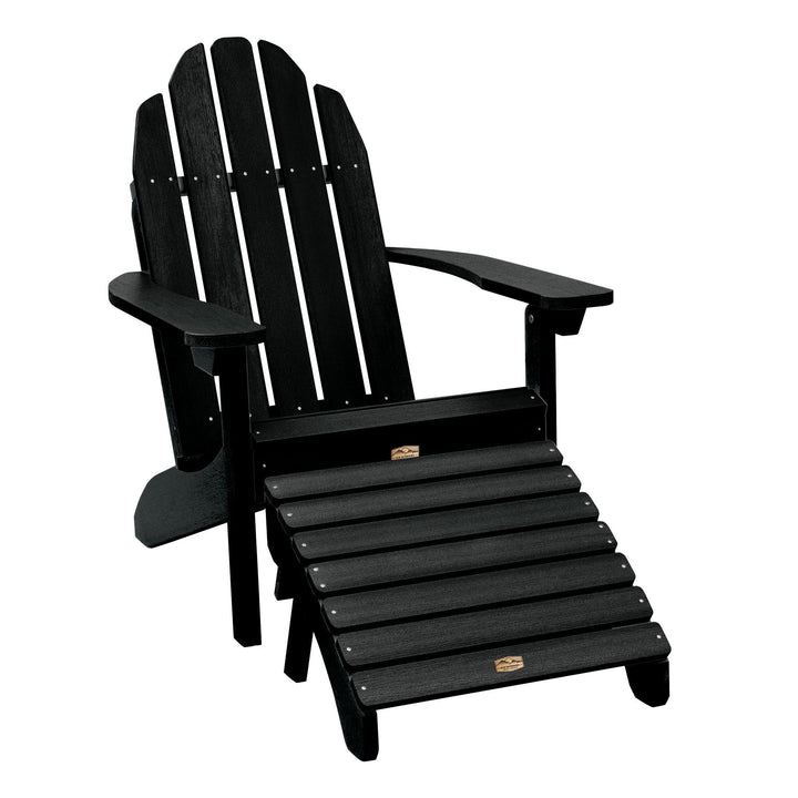 Essential Adirondack Chair with Essential Folding Ottoman ELK OUTDOORS® Abyss