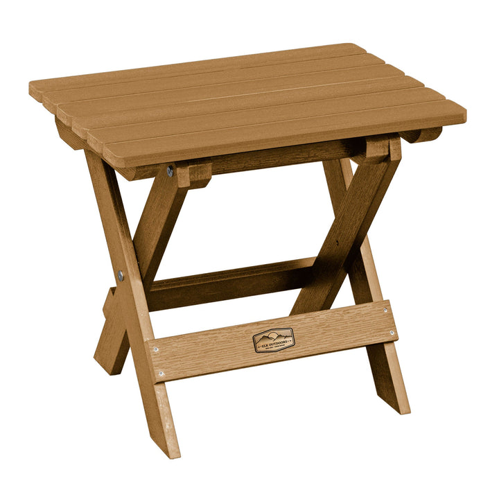 The Essential Folding Side Table ELK OUTDOORS® Toffee