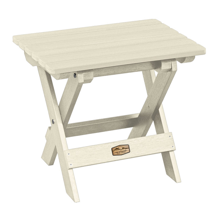 The Essential Folding Side Table ELK OUTDOORS® Whitewash