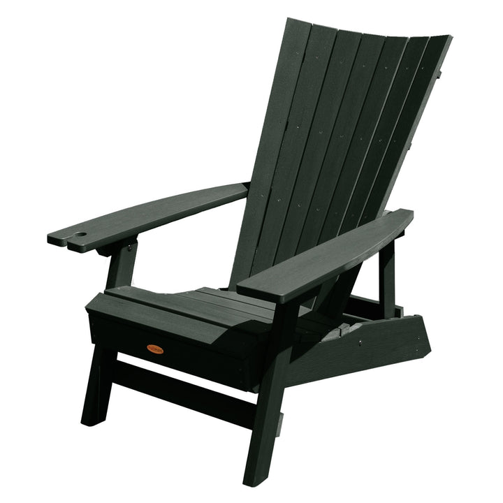 Refurbished Manhattan Beach Adirondack Chair with Wine Glass Holder Highwood USA