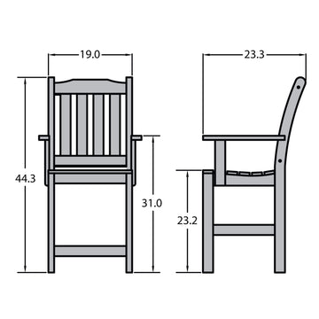 Lehigh Counter Height Armchair Highwood USA