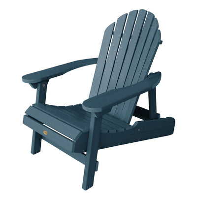 Refurbished Hamilton Folding & Reclining Adirondack Chair Highwood USA Nantucket Blue 