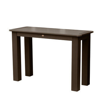 Refurbished Counter Height Sideboard Table 22in x 54in Highwood USA Weathered Acorn