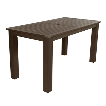 Refurbished Rectangular 36in x 72in Counter Height Dining Table Highwood USA Weathered Acorn