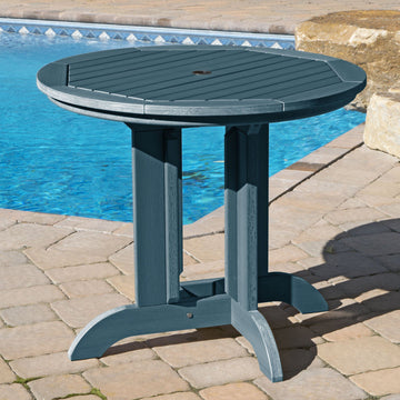 Refurbished Round 36in Diameter Dining Table Highwood USA