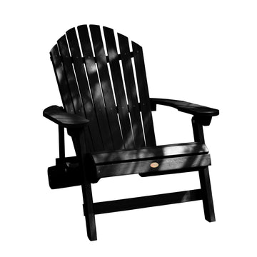 Refurbished King Hamilton Folding & Reclining Adirondack Chair Highwood USA Black