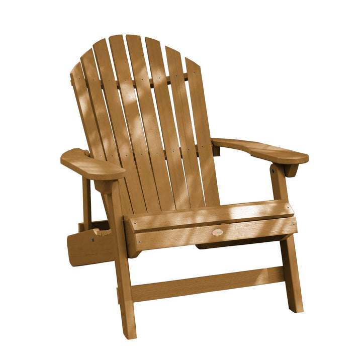 Refurbished King Hamilton Folding & Reclining Adirondack Chair Highwood USA Toffee