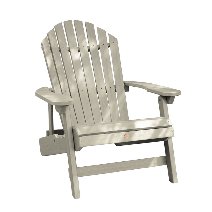Refurbished King Hamilton Folding & Reclining Adirondack Chair Highwood USA Whitewash