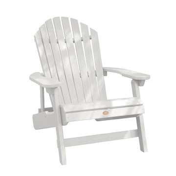 Refurbished King Hamilton Folding & Reclining Adirondack Chair Highwood USA White