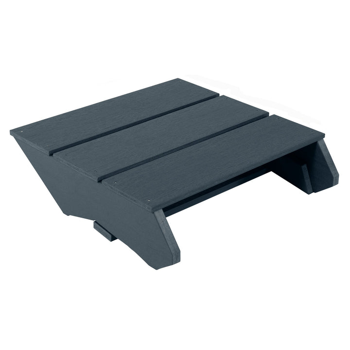 Dark blue folded Italica Modern Ottoman