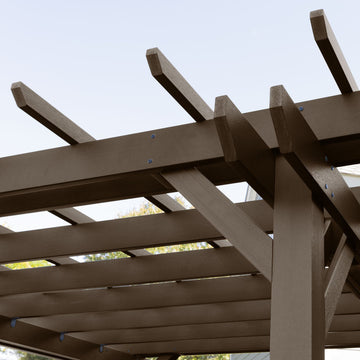 Bodhi 10’ x 12’ DIY Pergola with 4’ Weatherly Porch Swing Highwood USA