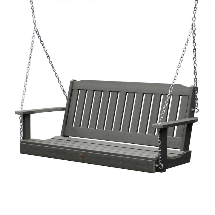 Refurbished Lehigh Porch Swing Highwood USA Coastal Teak 5