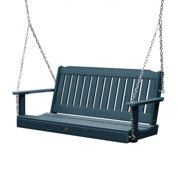 Refurbished Lehigh Porch Swing Highwood USA Nantucket Blue 4