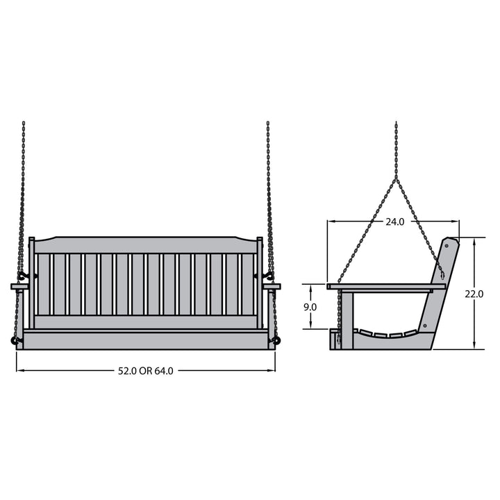 Refurbished Lehigh Porch Swing Highwood USA