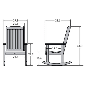 Refurbished Lehigh Rocking Chair Highwood USA