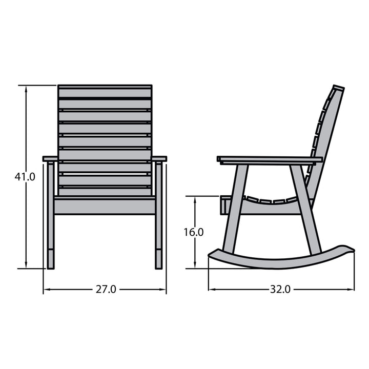 Refurbished Weatherly Rocking Chair Highwood USA