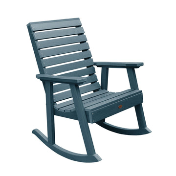 Refurbished Weatherly Rocking Chair Highwood USA Nantucket Blue