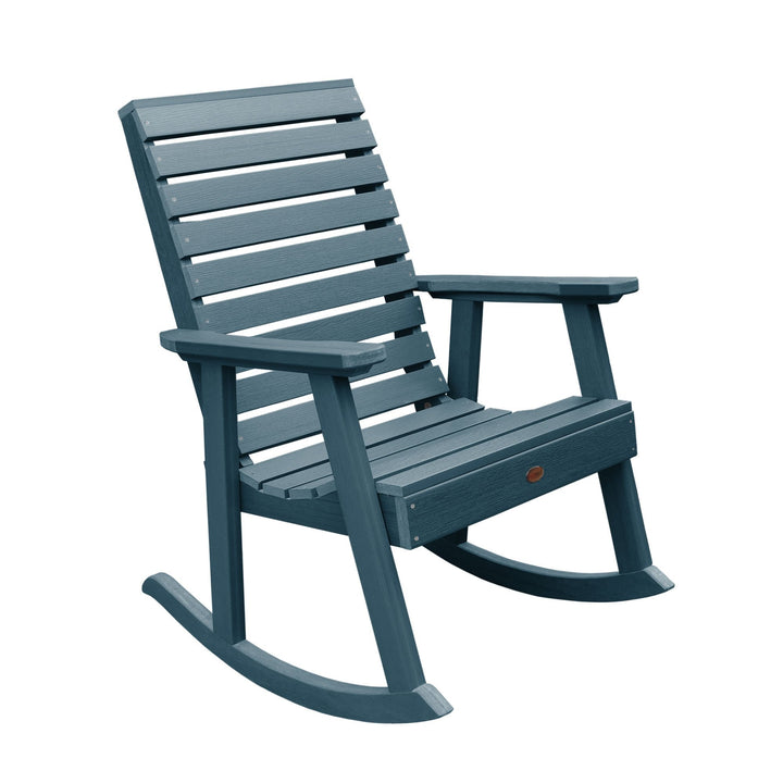 Refurbished Weatherly Rocking Chair Highwood USA Nantucket Blue