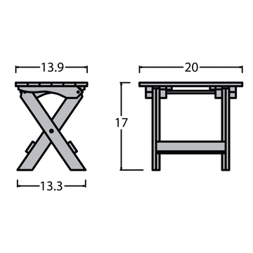 Refurbished Folding Adirondack Side Table Highwood USA