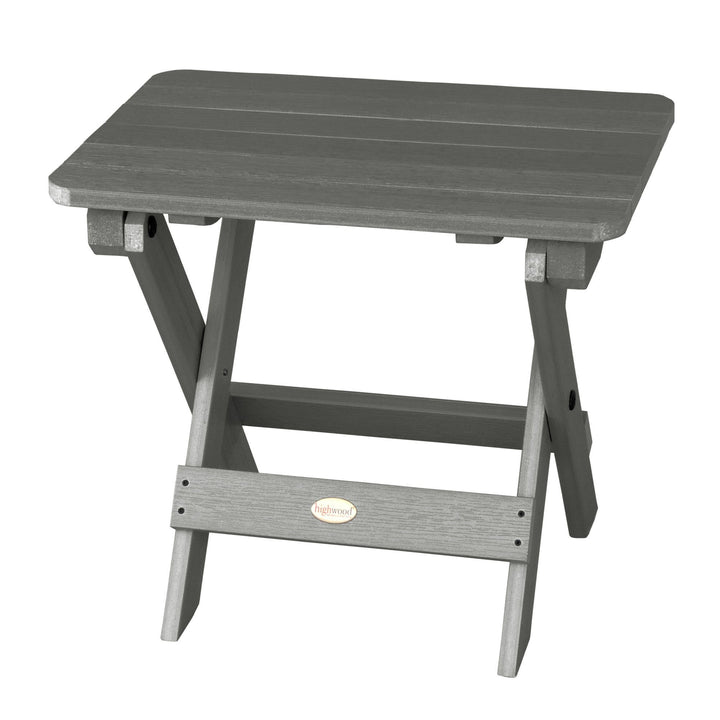 Refurbished Folding Adirondack Side Table Highwood USA Coastal Teak