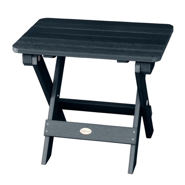 Refurbished Folding Adirondack Side Table Highwood USA Federal Blue